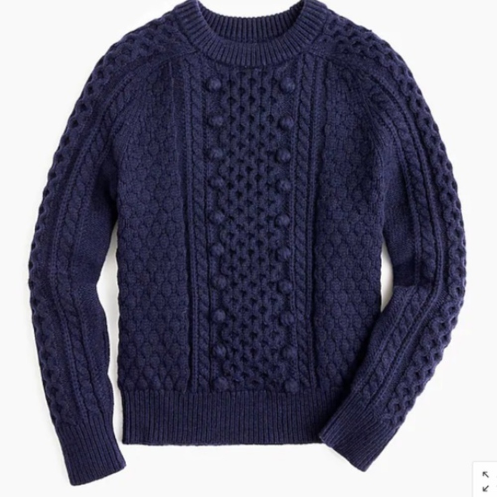 J.Crew Popcorn Cable-Knit Sweater